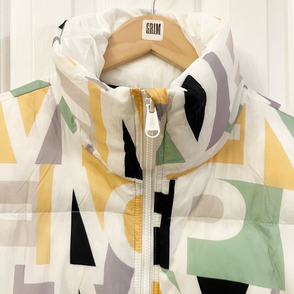 Free People FP Movement | In a Bubble Printed Puffer Vest in Blocked Logo NWT - Picture 4 of 12